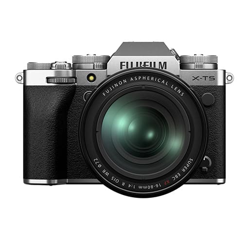Fujifilm X-T5 Silver + XF 16-80mm f/4 R OIS WR Lens