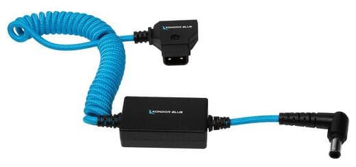 Kondor Blue Coiled D-Tap to 19.5V Regulated DC for Sony FX9/FX6 Cable