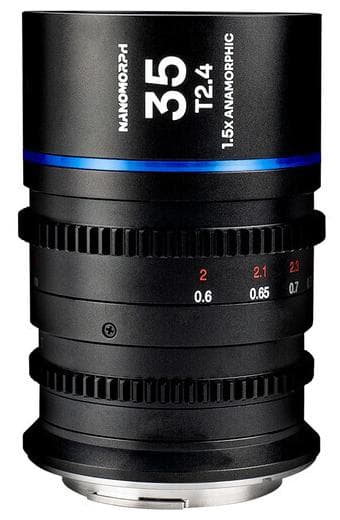 Laowa Nanomorph 35mm T2.4 1.5x S35 Anamorphic Lens - Fujifilm X - Blue Flare