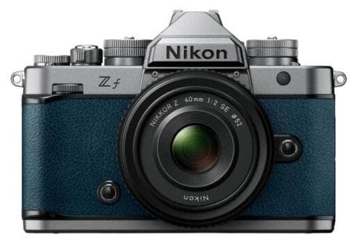 Nikon Z f Silver/Indigo Blue with NIKKOR Z 40mm f/2 (SE) Lens