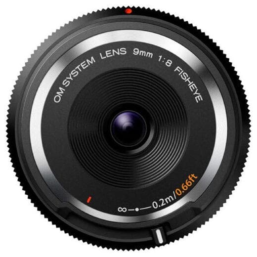 OM System 9mm f/8 Body Cap Micro Four Thirds Lens - Black