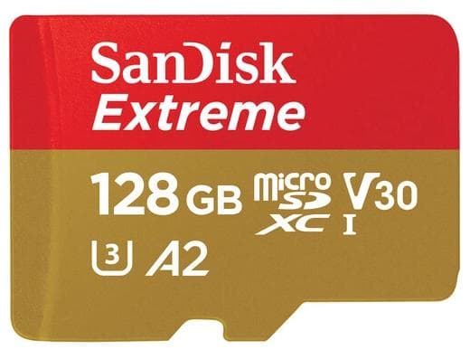 SanDisk Extreme 128GB microSDXC UHS-I 190MB/s Memory Card - V30