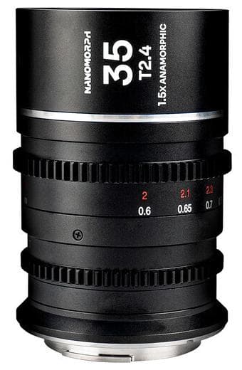 Laowa Nanomorph 50mm T2.4 1.5x S35 Anamorphic Lens - ARRI PL and Canon EF - Amber Flare
