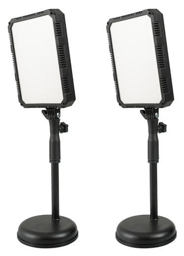 Nanlite Compac 24B Colour Adjustable LED Soft Panel Twin Kit with Desktop Stands